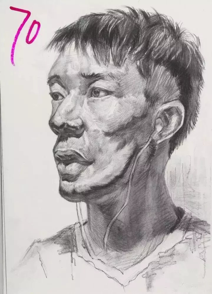 Nam sinh được mời làm mẫu cho lớp hội hoạ và kết quả nhận được như tranh vẽ... ông nội của mình!-5