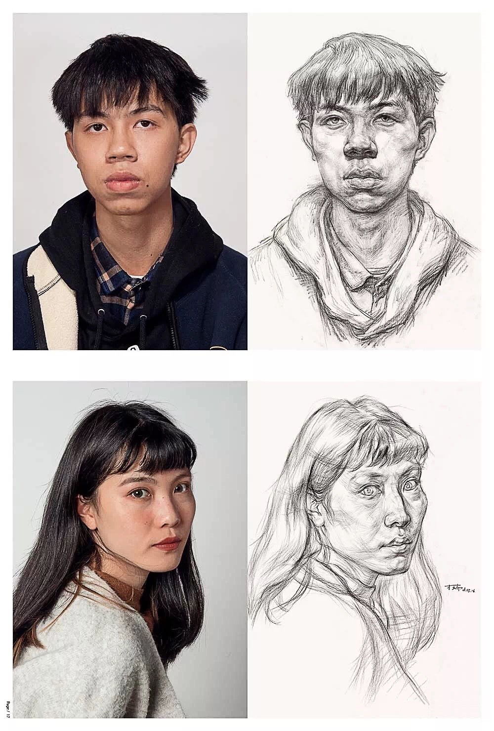 Nam sinh được mời làm mẫu cho lớp hội hoạ và kết quả nhận được như tranh vẽ... ông nội của mình!-7