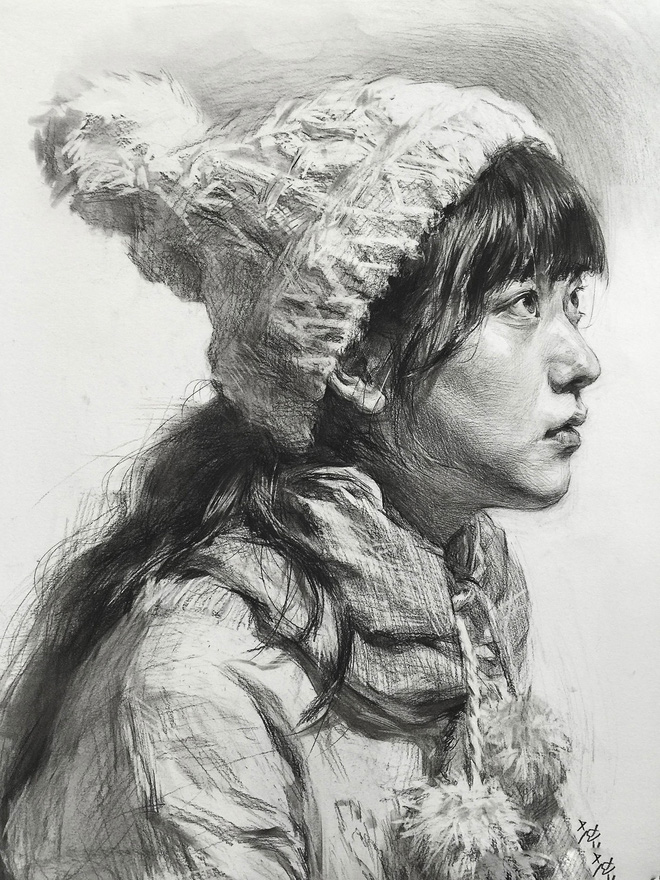 Nam sinh được mời làm mẫu cho lớp hội hoạ và kết quả nhận được như tranh vẽ... ông nội của mình!-8