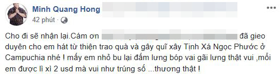 Từng ở tù vì tội dâm ô, Minh Béo vẫn hào hứng đăng ảnh chụp với nhiều em nhỏ-1