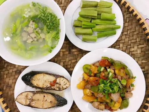 Vợ đảm 9x khoe những mâm cơm không thích thịt” nhưng chồng vẫn háo hức đòi ăn hàng ngày-3