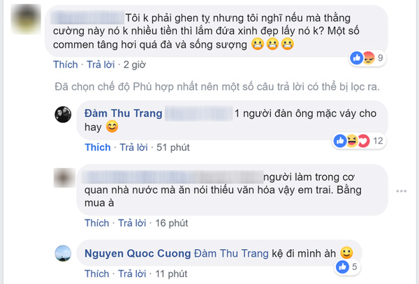 Đàm Thu Trang đáp trả gay gắt khi chồng bị mỉa mai giàu mới lấy được vợ đẹp, Cường Đô La lại nhẹ nhàng thế này-2