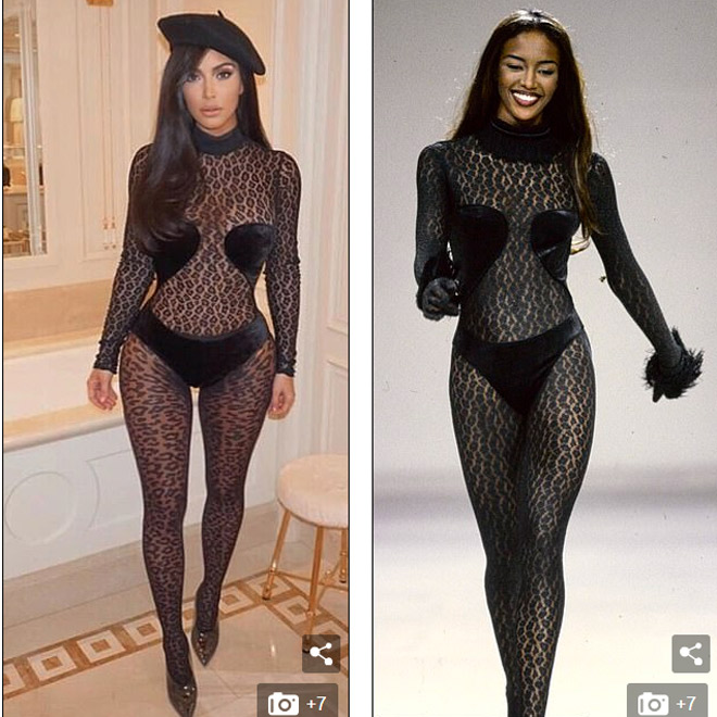 Kim siêu vòng 3 lại gây xôn xao khi mặc nội y ra phố-1