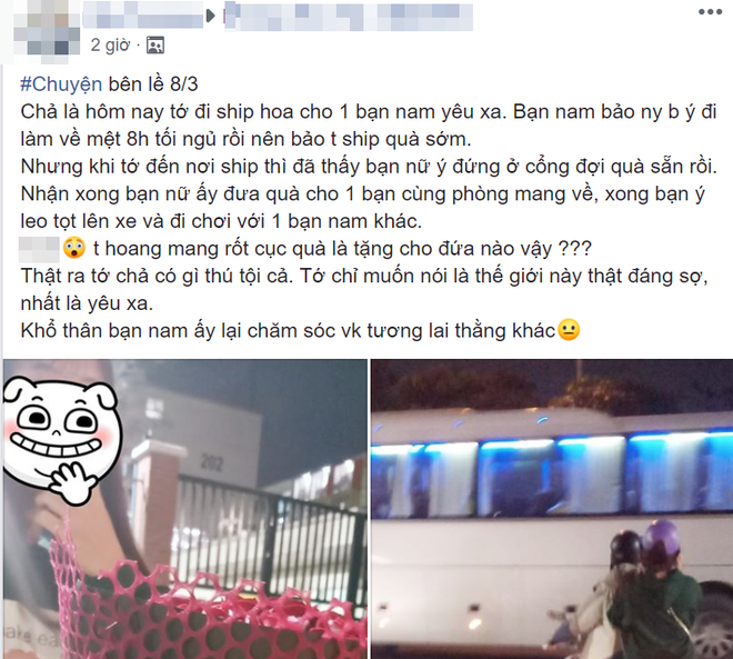 Nhận quà 8/3 xong, cô gái có hành động khiến shipper kinh ngạc: Thế giới này thật đáng sợ-1