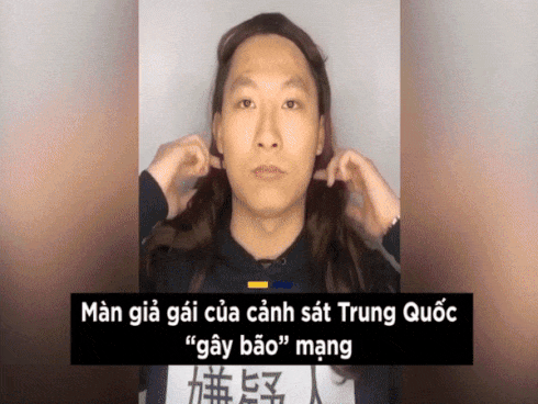 Màn giả gái hút hàng triệu lượt xem của cảnh sát Trung Quốc