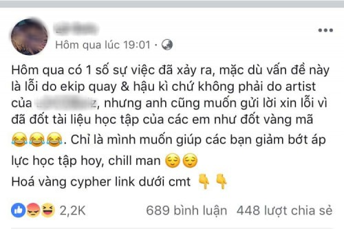 Bị tố đốt sách vở của học sinh trường Ams khi quay MV, dân mạng ném đá không thương tiếc rapper Việt-2