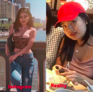 Gái xinh Instagram nổi tiếng nhờ body bốc lửa bị bóc ảnh đời thực sồ sề khác xa trên mạng-5