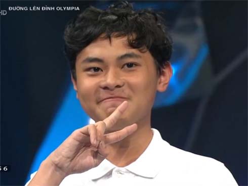 Biểu cảm thi Olympia dễ ợt ấy mà của thí sinh giành vòng nguyệt quế Tuần gây sốt MXH-4