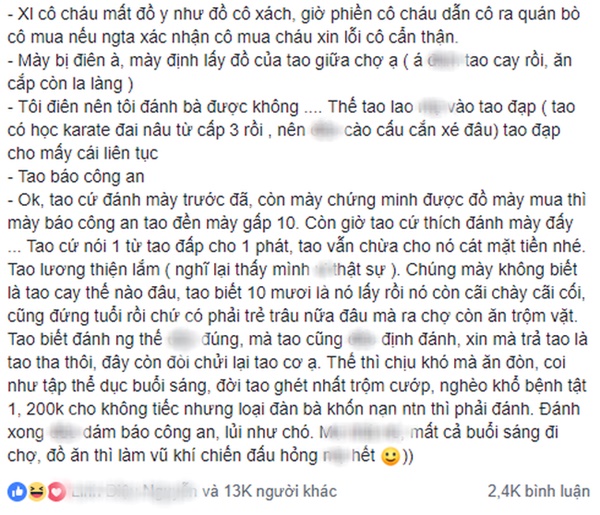 Đang thong dong đi chợ đầu mối bị trộm thó mất túi đồ bạc triệu, cô gái hóa đả nữ xử lý ly kỳ hơn phim hành động-1