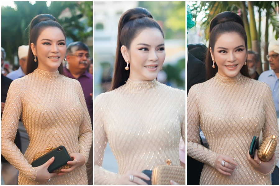 Lý Nhã Kỳ lộ cằm nọng và gương mặt có gì sai sai khi tham dự đám cưới xa hoa của tỷ phú Ấn Độ-4