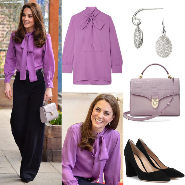 Lên đồ như nàng công sở thứ thiệt, Công nương Kate được khen nức nở dù chọn màu áo siêu khó nhằn-3