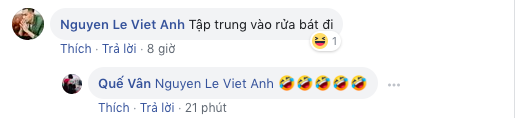 Sau khi bà xã đăng đàn đá xéo người bí ẩn, Việt Anh lại vô tư bình luận thân mật trên facebook Quế Vân-2