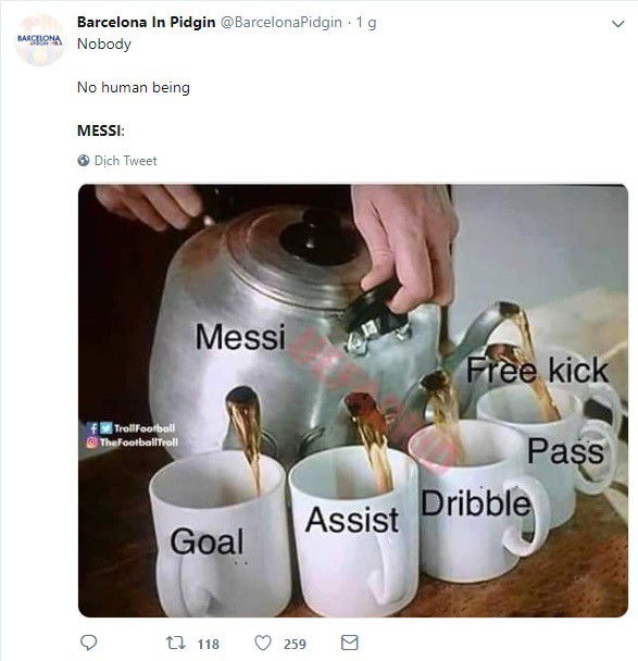 Dân mạng kêu gào sau màn trình diễn thần thánh của Messi: Anh và Ronaldo xin đừng bắt chúng tôi phải so sánh ai giỏi hơn nữa!-3