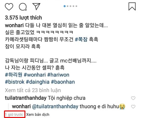 Hiếm lắm mới bình luận bài viết của Hari Won, Trấn Thành nói thế này khi bà xã ngủ gật ở trường quay-6