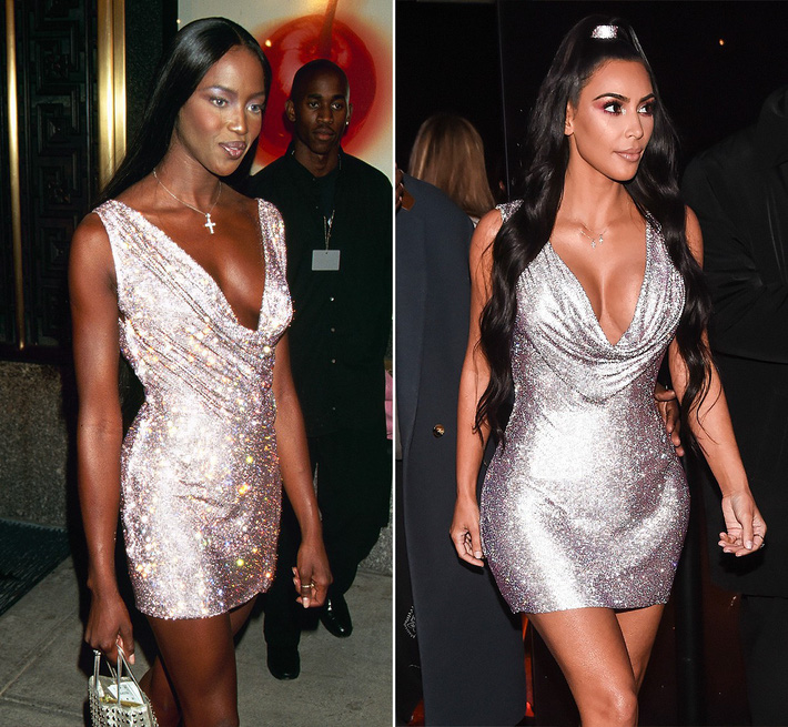 Kim Kardashian liên tiếp copy lại phong cách của Naomi Campbell nhưng lại đem đến ấn tượng hoàn toàn khác-5