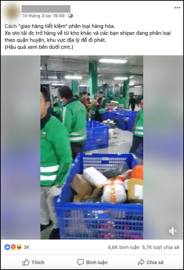 Xôn xao câu chuyện công ty chuyển phát làm vỡ đồ nhưng đổ lỗi do khách đóng gói, lộ clip shipper ném hàng như bay-1