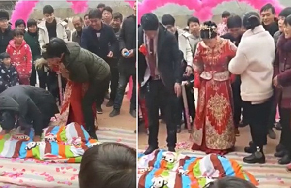 Cô dâu bị nhà chồng dúi đầu đau đớn ngay trong đám cưới, thái độ của chú rể mới bất ngờ-2