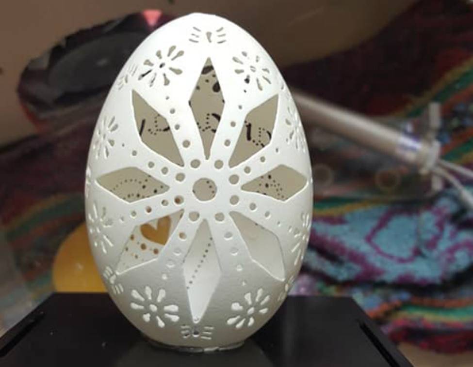 Phù phép vỏ trứng vứt đi thành sản phẩm có giá hàng triệu đồng-5