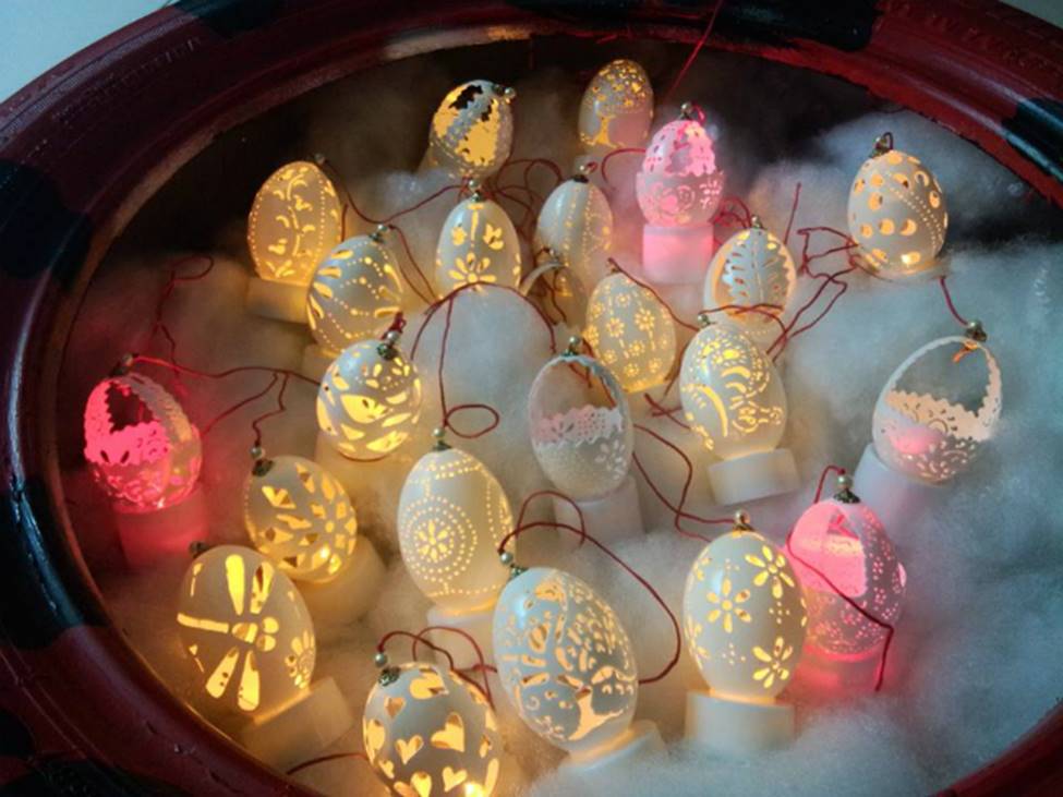 Phù phép vỏ trứng vứt đi thành sản phẩm có giá hàng triệu đồng-8