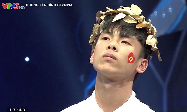 Biểu cảm thi Olympia dễ ợt ấy mà của thí sinh giành vòng nguyệt quế Tuần gây sốt MXH-2