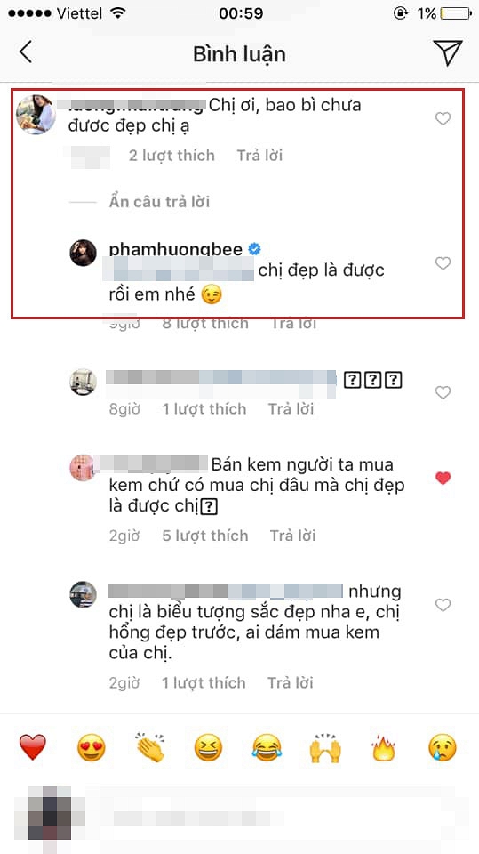 Vừa tiết lộ sắp ra sản phẩm mới mang tên mình thì bị chê, Phạm Hương: Chị đẹp là được rồi em nhé-2