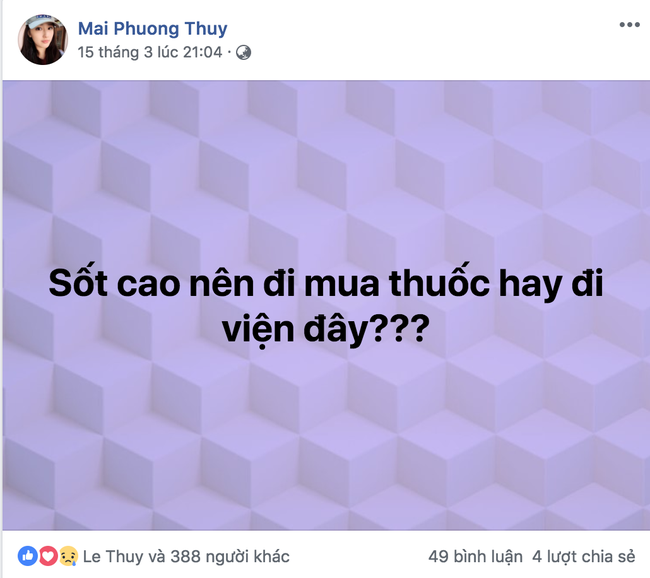 Mai Phương Thúy vừa than bị ốm sốt, dân mạng ghé sang trang cá nhân của Noo Phước Thịnh lại bất ngờ thấy điều này-1