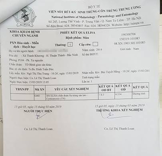 Không chỉ học sinh, đã phát hiện giáo viên dương tính với sán lợn-2