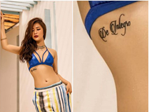 Hương Tràm chia sẻ bí kíp giảm cân nhưng điều mà fan chú ý lại là hình xăm giống của Beckham dưới vòng 1 Hương Tràm chia sẻ bí kíp giảm cân nhưng điều mà fan chú ý lại là hình xăm giống của Beckham dưới vòng 1