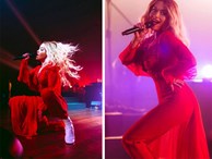 Ca sĩ Rita Ora diện thiết kế của Công Trí 'thổi tung' sân khấu trong tour diễn Pheonix