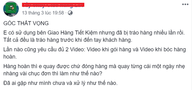 Giao hàng tiết kiệm đang đùa với niềm tin của khách hàng?-1