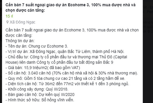 Mua nhà xã hội mất tiền chênh 500 triệu: Cò quay siết tiền khách mua-1