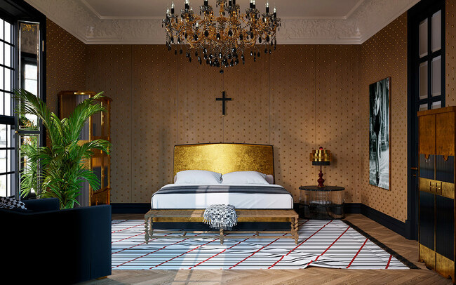 Đại gia thừa tiền mua vàng về dát, đính khắp nhà-10