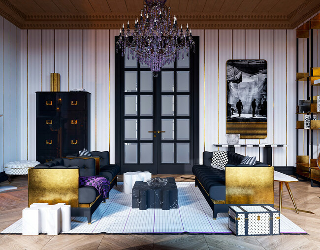 Đại gia thừa tiền mua vàng về dát, đính khắp nhà-4