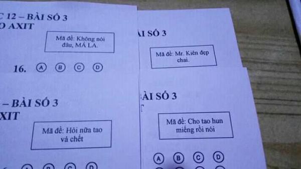 Chỉ thêm 1 dấu chấm vào mã đề thi, giáo viên khiến học sinh điêu đứng vì làm giống nhau mà kẻ 10 điểm, người 3 điểm-4