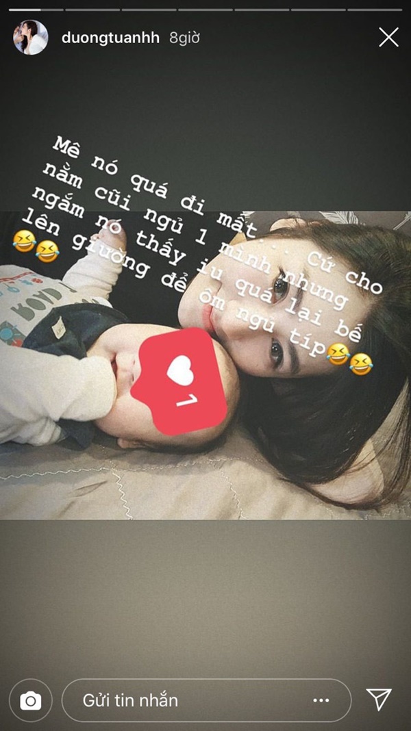 Á hậu Tú Anh công khai ảnh cận mặt quý tử đầu lòng cực đáng yêu sau thời gian giấu kỹ-1