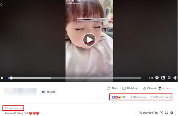 Biểu cảm cực yêu khi được cắt tóc, cô bé bỗng nổi như cồn trên MXH, sở hữu luôn clip triệu view lúc nào không hay-2