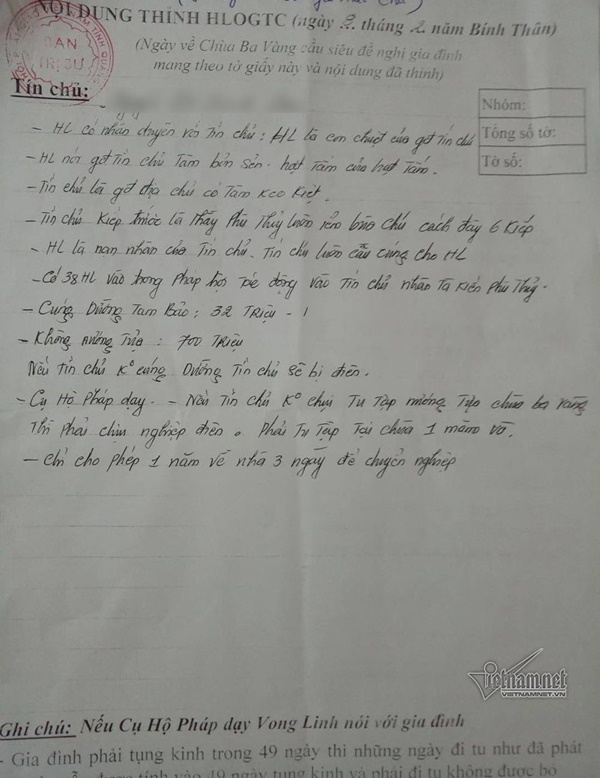 Nộp 700 triệu cho chùa Ba Vàng, nếu không sẽ bị điên-3