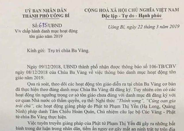 Diễn biến bất ngờ vụ nghi vấn vong báo oán” tại chùa Ba Vàng-2