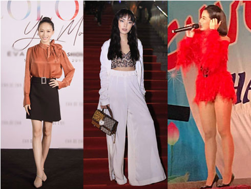 Phượng Chanel mặc quần đùi dự sự kiện - Diva Hồng Nhung rườm rà vì chiếc đầm khủng-10