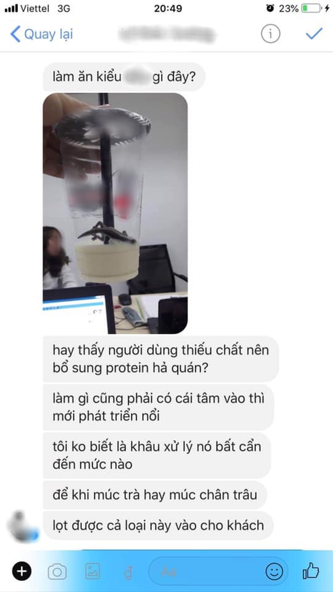 Hà Nội: Khách hàng hãi hùng tố có thạch sùng trong cốc trà sữa-2