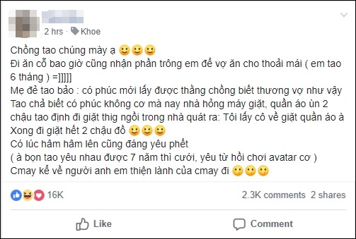 Anh chồng được dân mạng ca ngợi hết lời khi ngồi ăn cỗ vẫn bế con, quát vợ tôi lấy cô về để giặt quần áo đấy à-1
