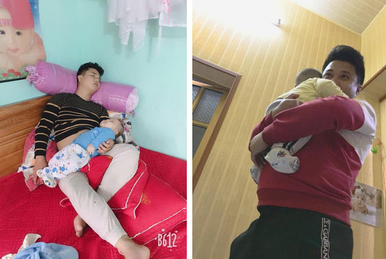 Anh chồng được dân mạng ca ngợi hết lời khi ngồi ăn cỗ vẫn bế con, quát vợ tôi lấy cô về để giặt quần áo đấy à-4