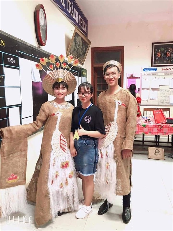 Chỉ diện váy tái chế xinh đẹp, nữ sinh Nghệ An được dân mạng khuyên thi hoa  hậu
