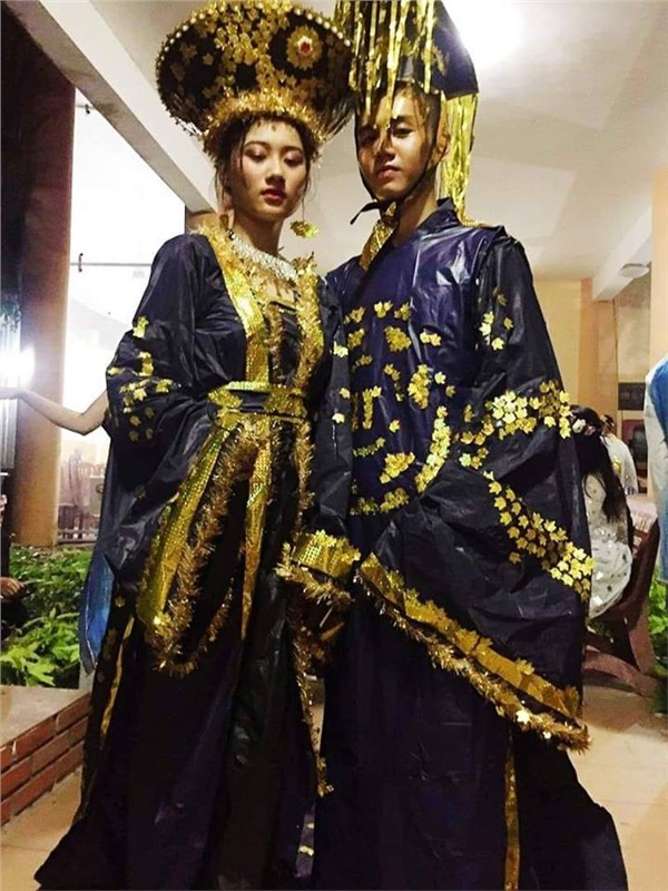 Sáng tạo như học sinh Việt: Váy tái chế từ rác thải mà ngỡ như váy trình diễn trong tuần lễ thời trang-2