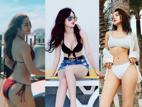 Cuộc chiến khoe eo thon dáng nuột với bikini: Loạt hot mom cũng táo bạo chẳng kém các sao nữ Vbiz-21