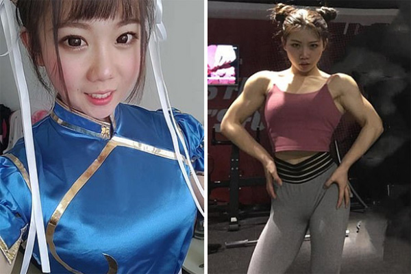 Cô gái nổi tiếng với gương mặt đáng yêu nhưng thân hình thì cuồn cuộn cơ bắp-6