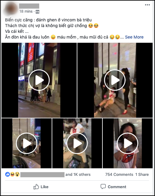 Hà Nội: Bồ nhí bị lột đồ, túm tóc tát dã man ngay giữa phố vì đã giật chồng còn thách thức chị vợ không biết giữ chồng-1