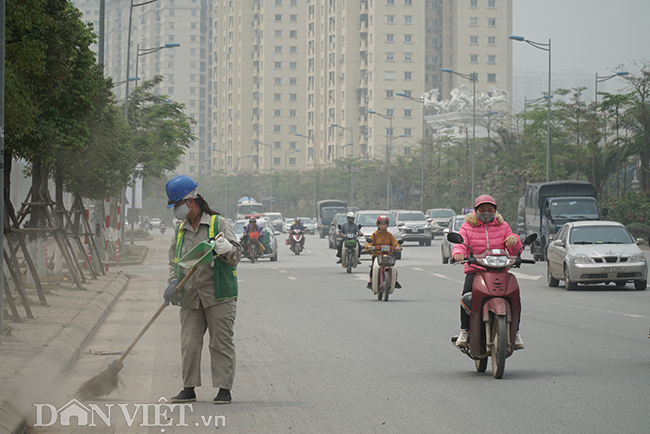 ẢNH: Nhiều tòa nhà ở Hà Nội chìm trong sương mù do ô nhiễm-7