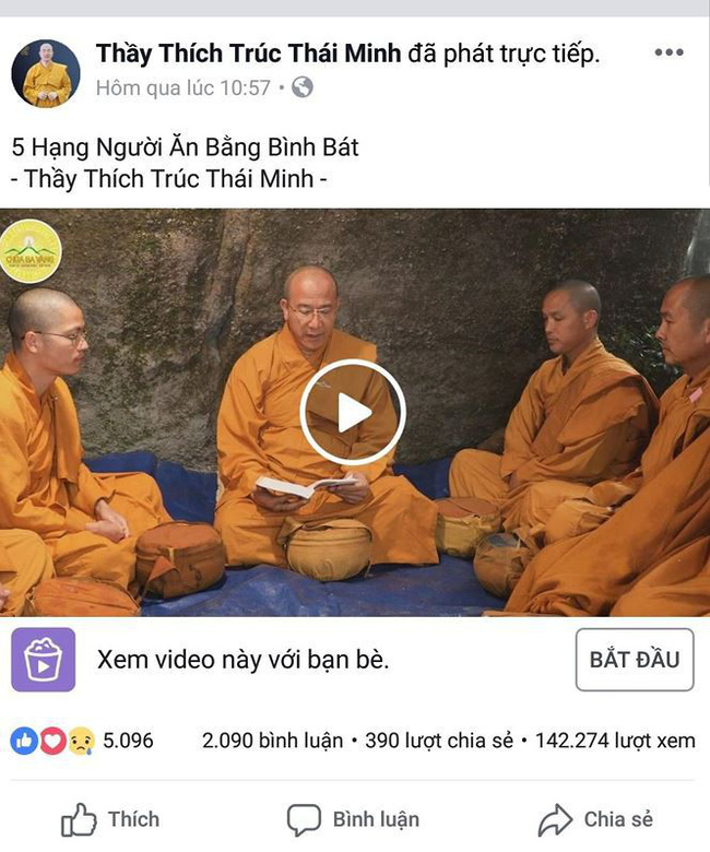 Trụ trì Ba Vàng vẫn đăng đàn facebook, gặp khách tăng ở chùa sau bị kỷ luật-3