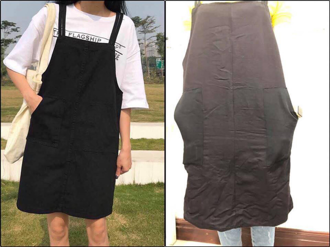 Hí hửng đặt mua yếm đen điệu đà, cô nàng ngã ngửa khi nhận về tay sản phẩm y hệt... cái tạp dề-1